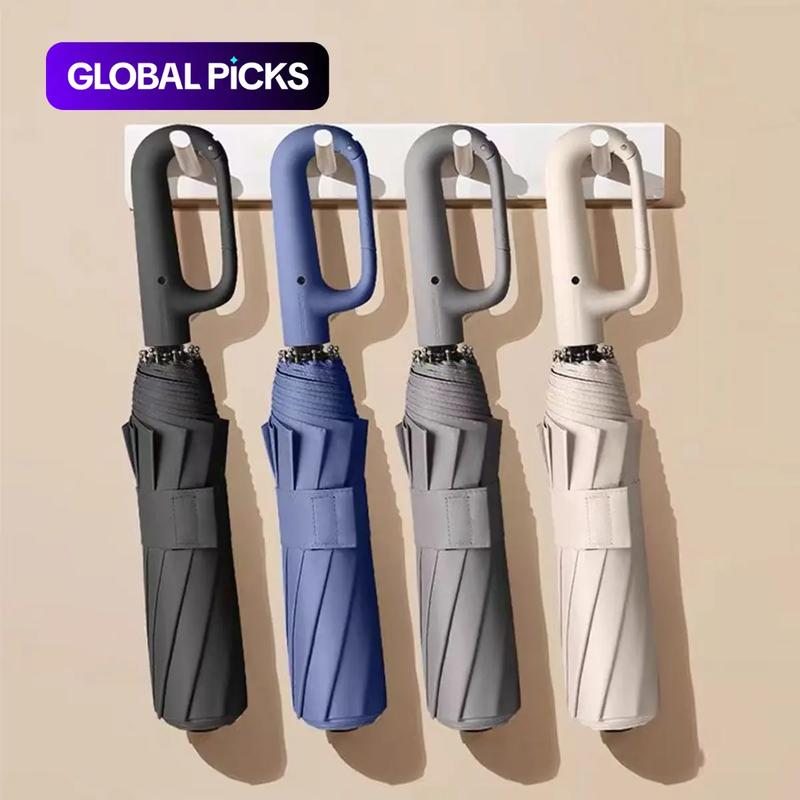 Parapluie pliant automatique – Coupe-vent, imperméable et compact