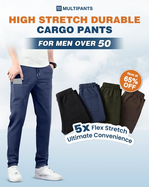 MultiPants – Pantalon cargo durable multi-poches ultra-extensible