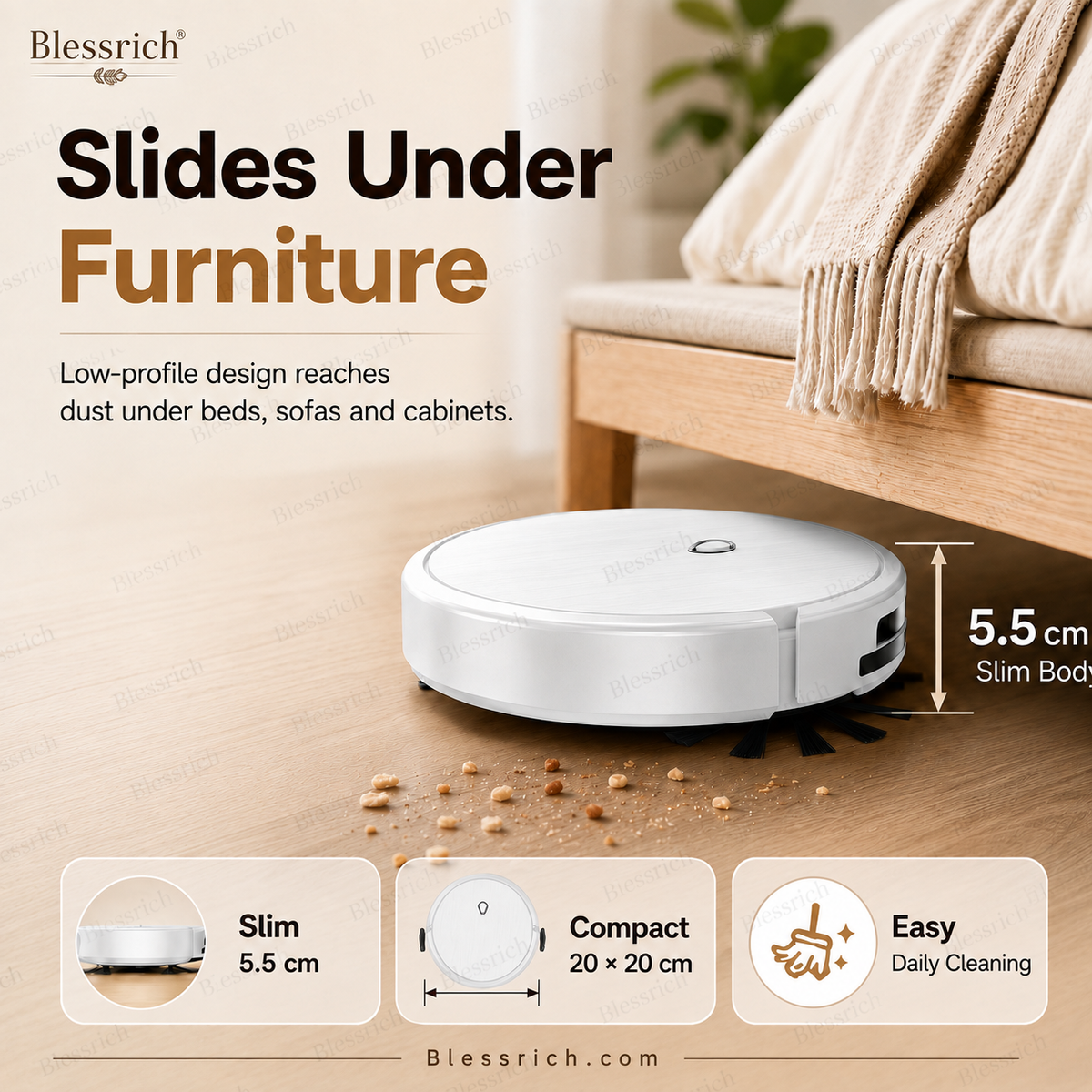 Robot aspirateur 3-en-1 SmartSweepMC