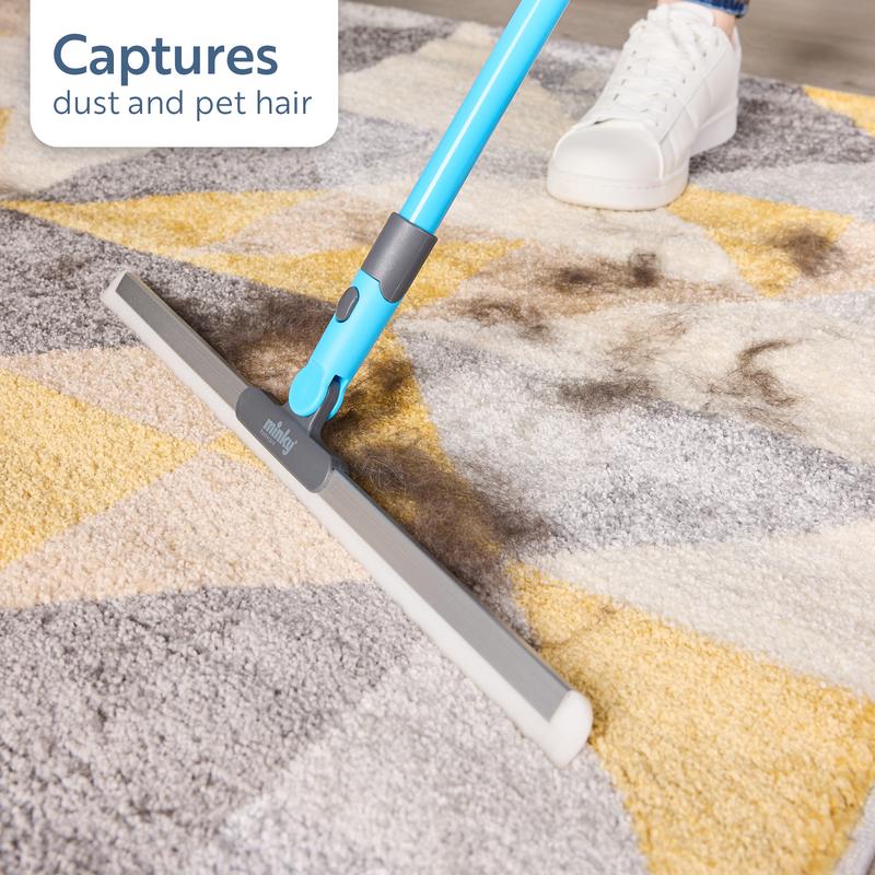 Balai souple Minky Flexi Edge : Nettoyage multi-surface pour sols, tapis et fenêtres
