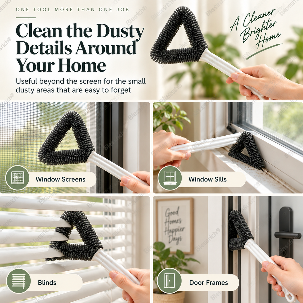 Brosse de nettoyage pour écran triangulaire