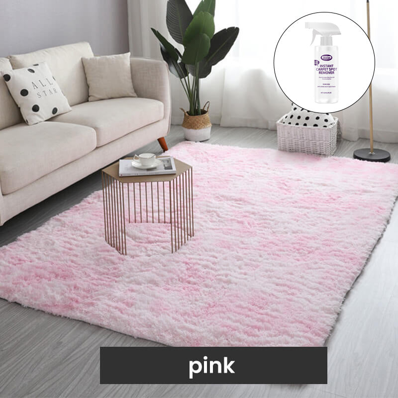 Tapis de sol en peluche dégradé de couleurs