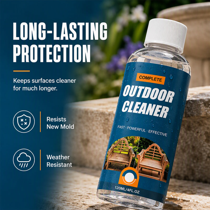 Nettoyant multi-surfaces pour pierres ¨C Élimine efficacement la mousse, les taches noires et les taches d'eau calcaire, et s'occupe sans effort des mauvaises herbes poussant dans les fissures et