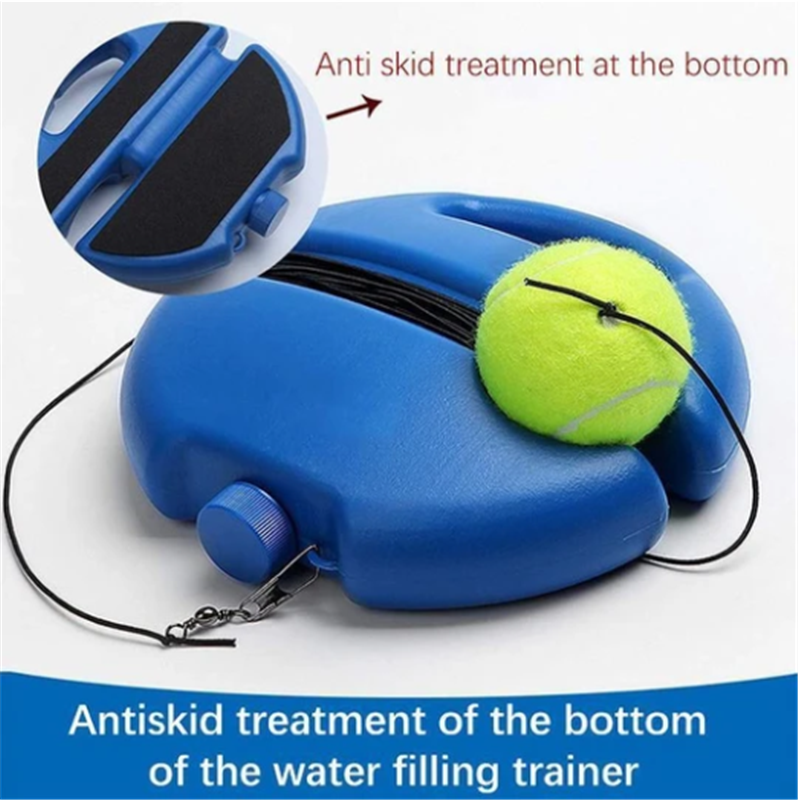 KIT Tennis Trainer – Outil d'auto-apprentissage, hauteur réglable et base stable – améliore votre swing et votre précision partout