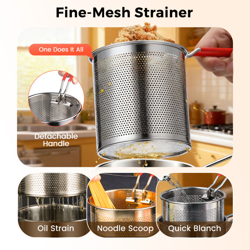 Friteuse multifonction en acier inoxydable 304