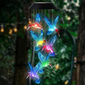 Illuminez votre jardin avec ces carillons éoliens solaires créatifs à motif d'oiseaux