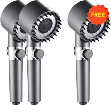 Pommeau de douche de luxe pour le soin de la peau et le massage - 3 modes de jet avec technologie d'économie d'eau pour une expérience de douche revitalisante