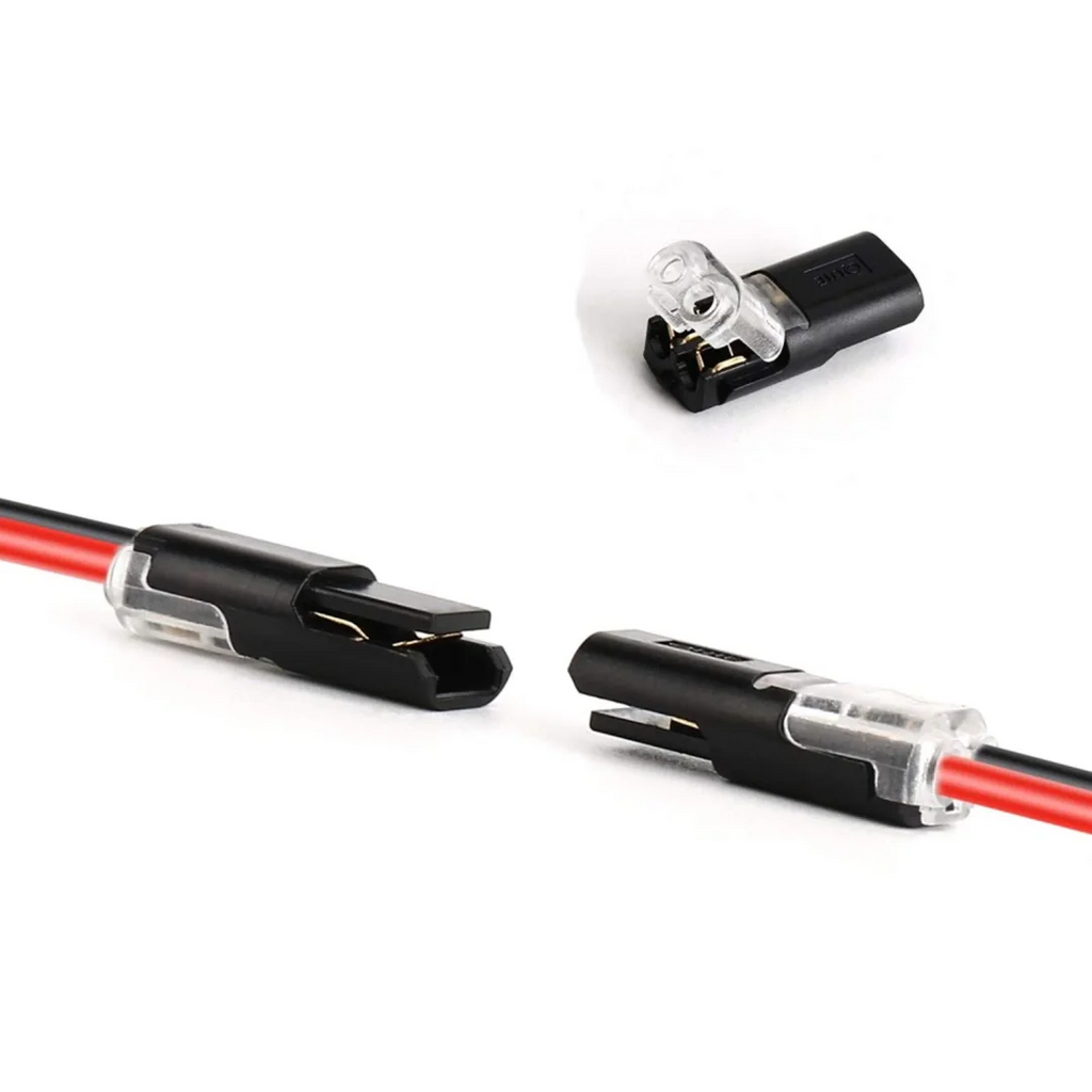 Connecteur enfichable à double fil avec boucle de verrouillage