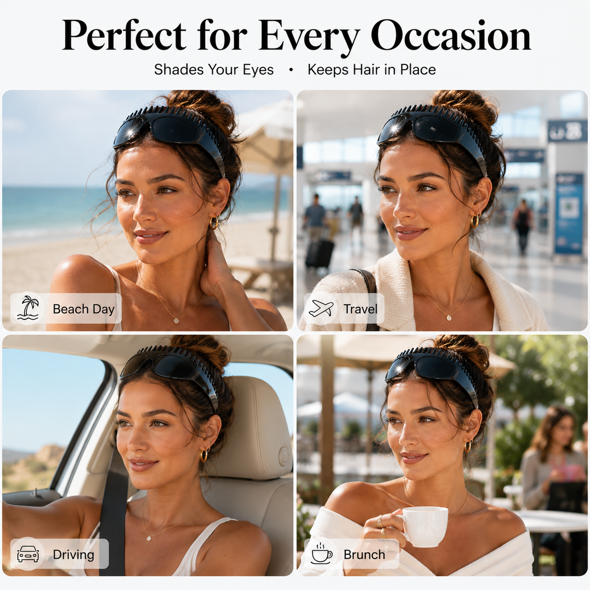 Nouvelles lunettes de soleil carrées tendance pour femmes – Luxe léger, protection UV, monture surdimensionnée, polyvalentes et stylées streetwear !