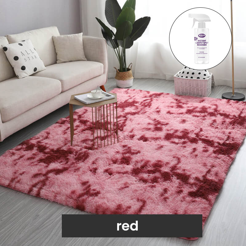 Tapis de sol en peluche dégradé de couleurs
