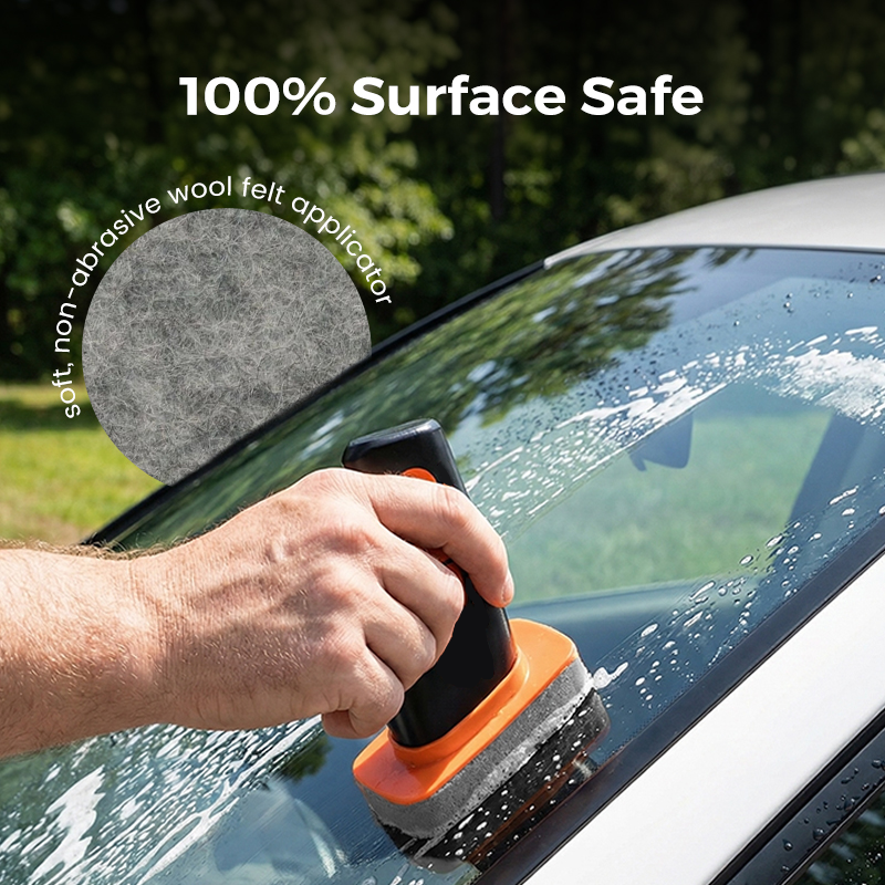 Nettoyant éliminateur de film gras pour vitres latérales de voiture