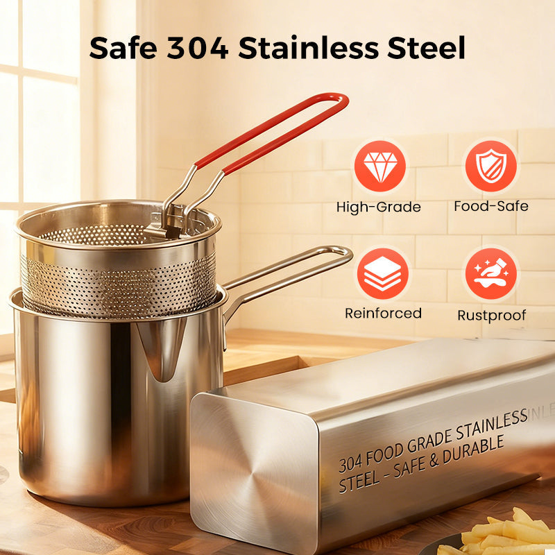 Friteuse multifonction en acier inoxydable 304