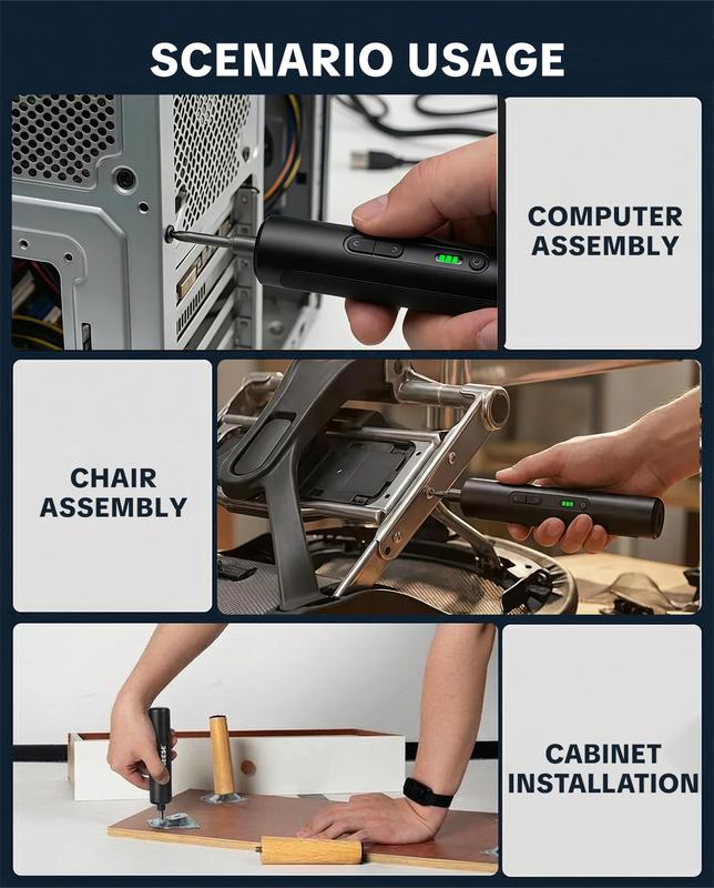 Ensemble de tournevis électrique sans fil compact
