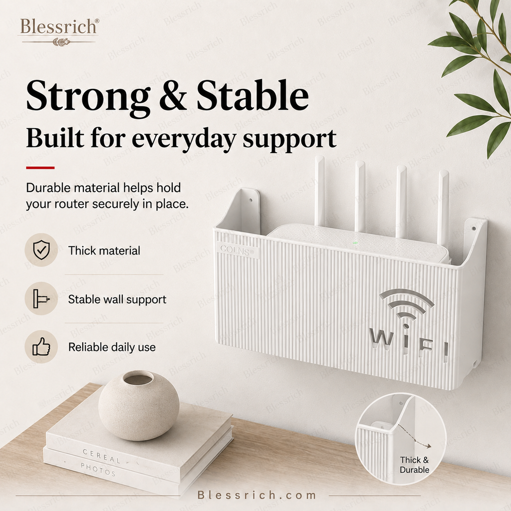 Support de rangement mural pour routeur WiFi