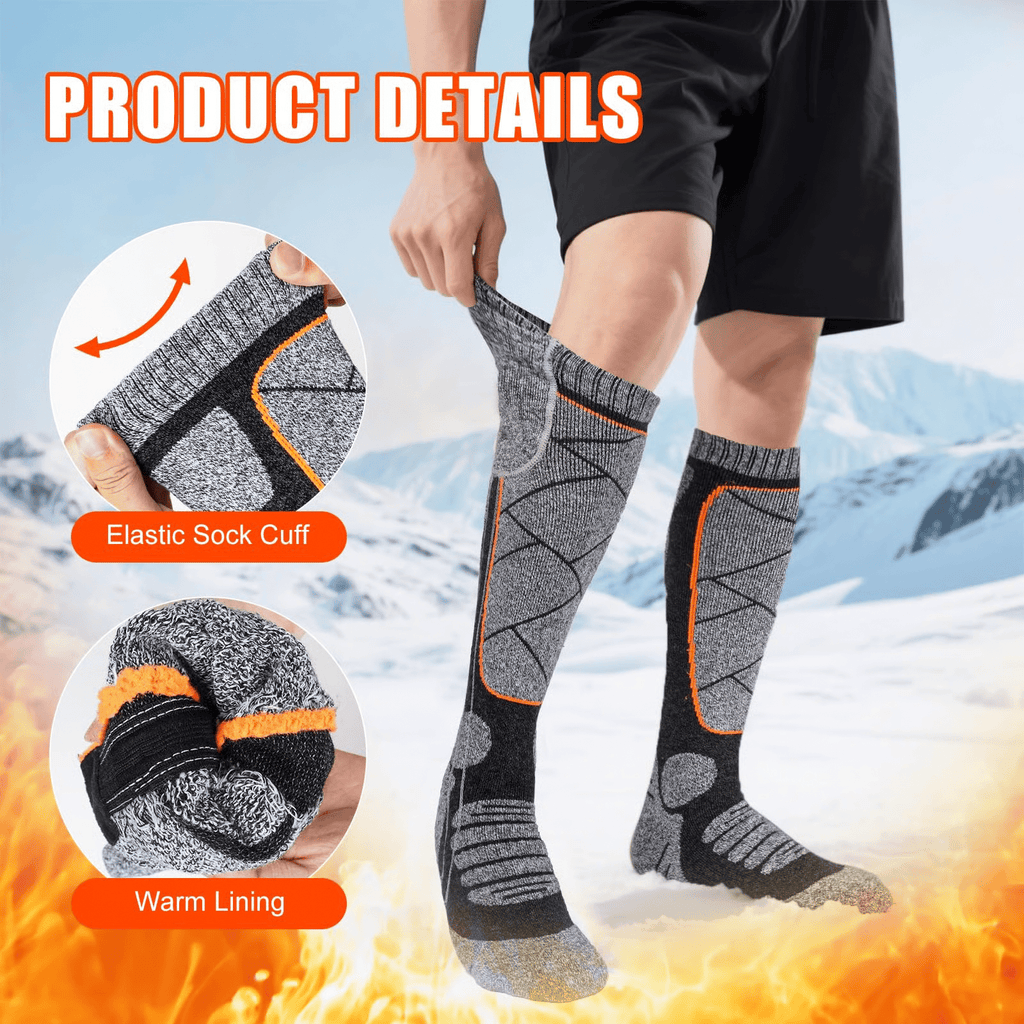 Offre de Noël : Chaussettes chauffantes lavables et rechargeables pour femmes et hommes