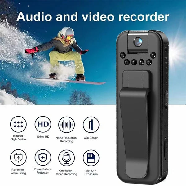 Mini caméra sportive portable HD1080P