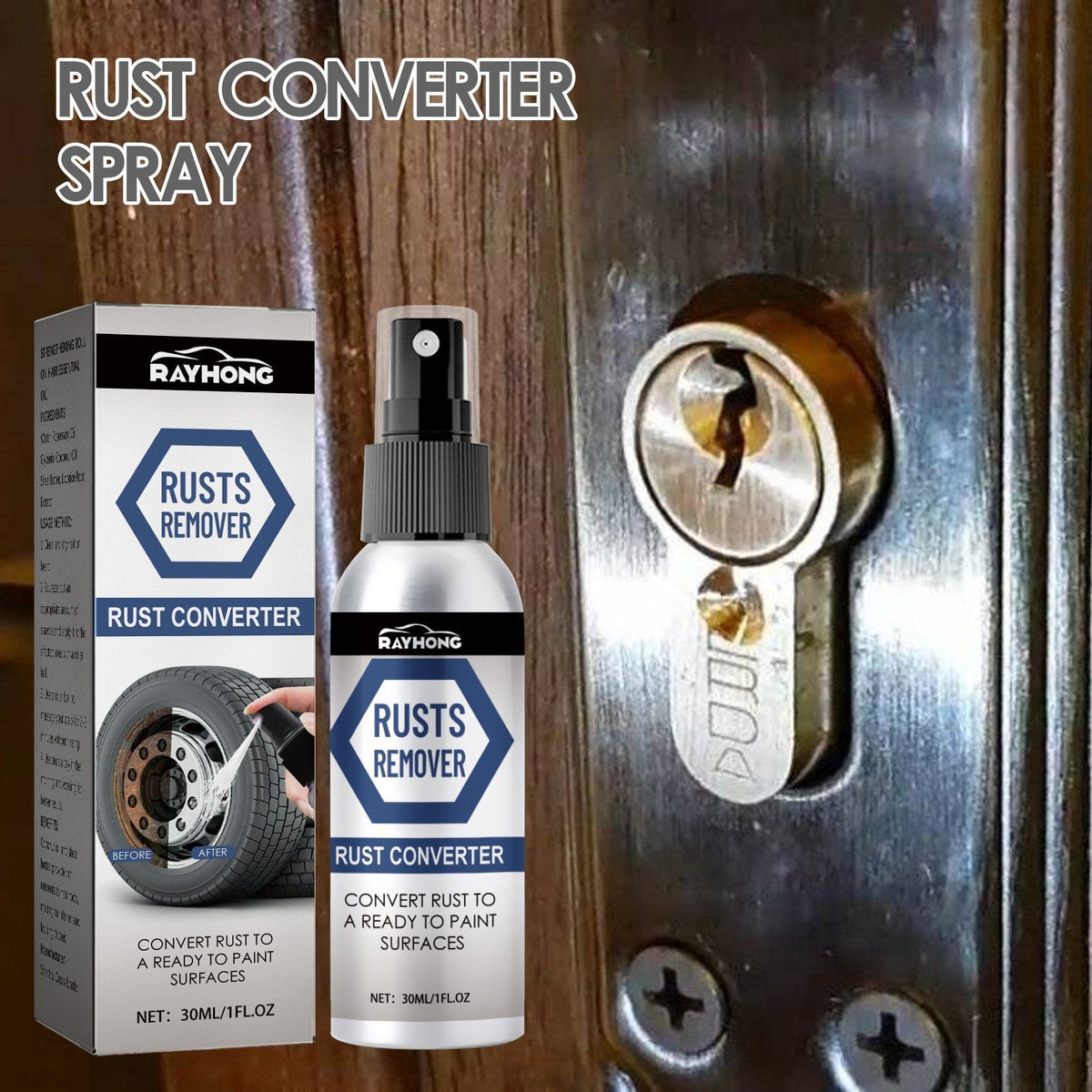 Spray convertisseur de rouille puissant