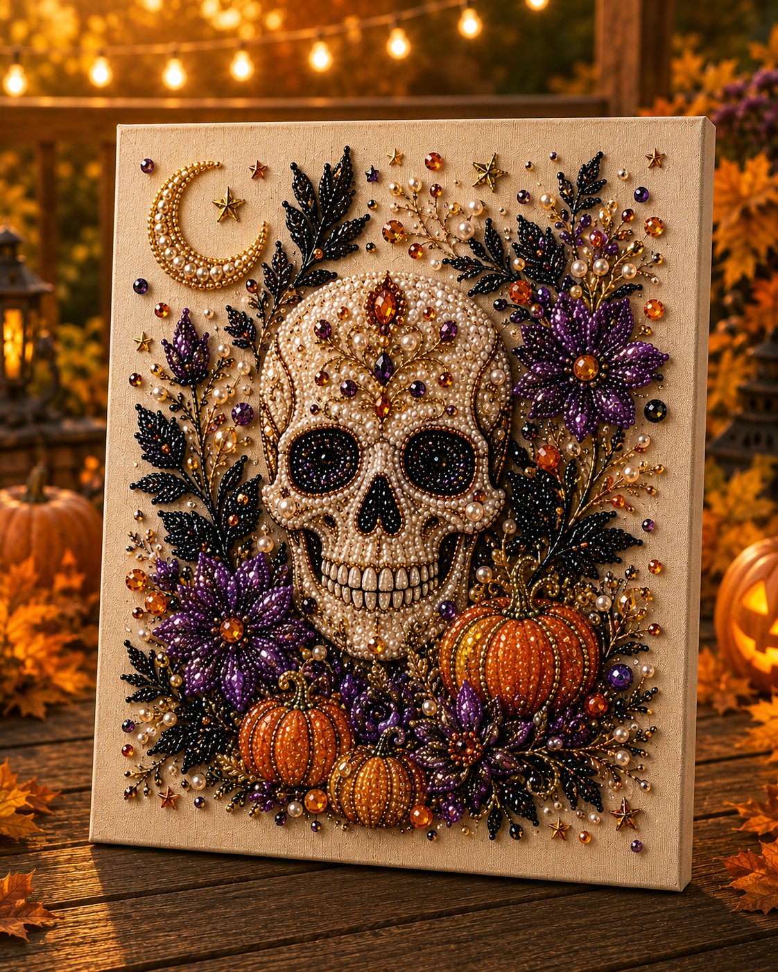 Kit de bricolage artistique Halloween Perle – Transformez de minuscules perles en magie effrayante et mignonne