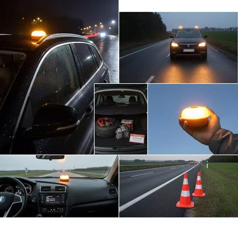 Bande lumineuse stroboscopique V16 avec un puissant aimant à la base de la batterie