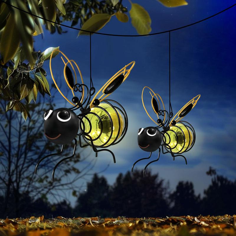 Suspension solaire avec abeille pour l'extérieur - Le cadeau idéal pour les amoureux des plantes, les mamans, ou simplement tous ceux qui aiment sourire