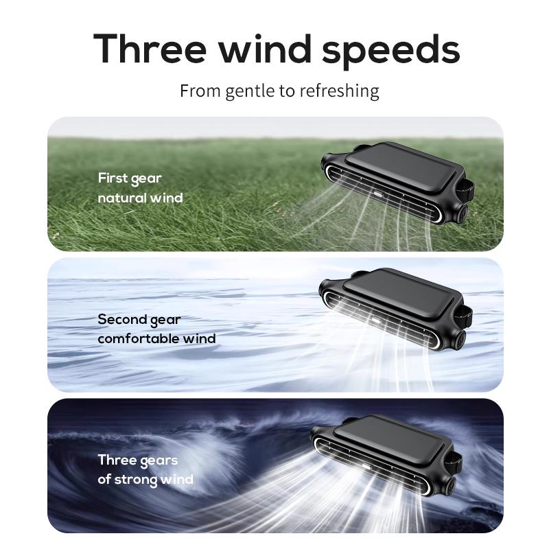 Ventilateur de Siège Auto BreezGoTM – Ventilateur Rechargeable Clip-On 3 Vitesses avec Batterie 3000 mAh | Chargement USB-C pour Voitures, Voitures de Golf et Camping-cars