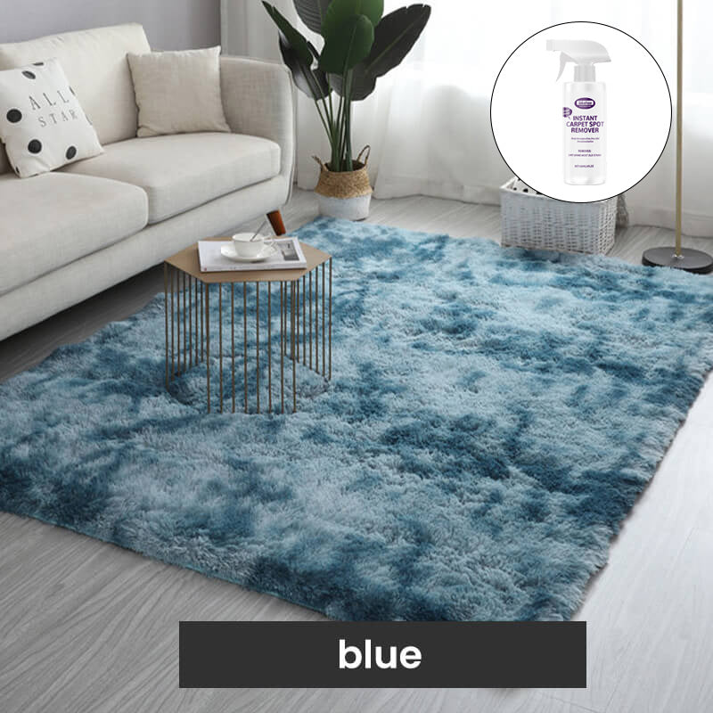 Tapis de sol en peluche dégradé de couleurs