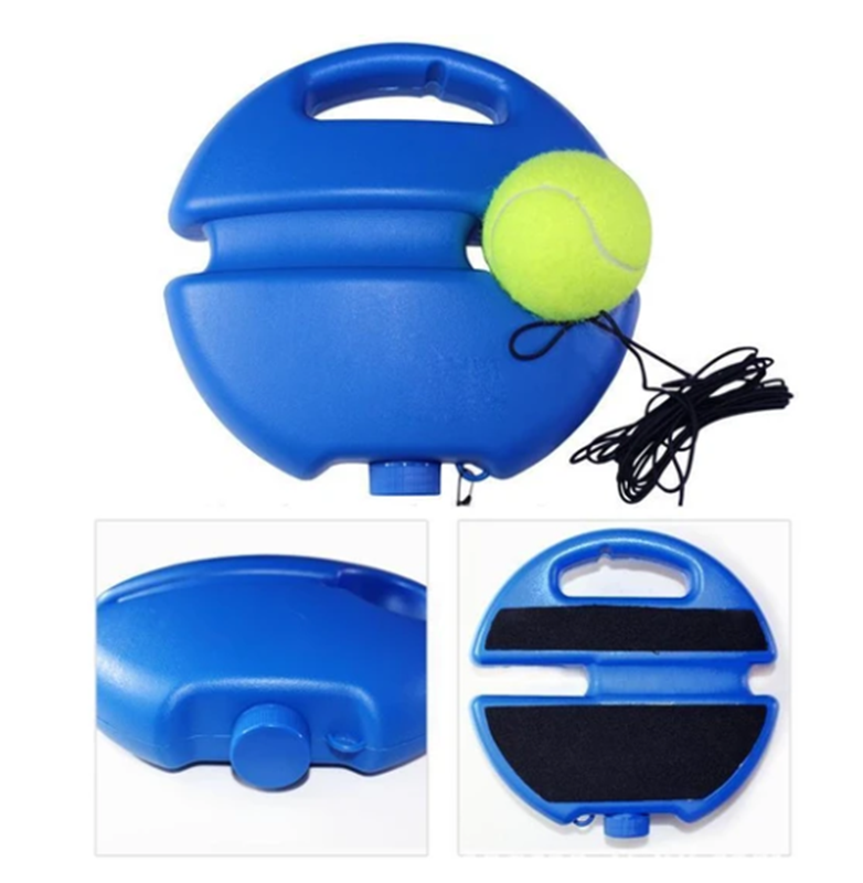 KIT Tennis Trainer – Outil d'auto-apprentissage, hauteur réglable et base stable – améliore votre swing et votre précision partout