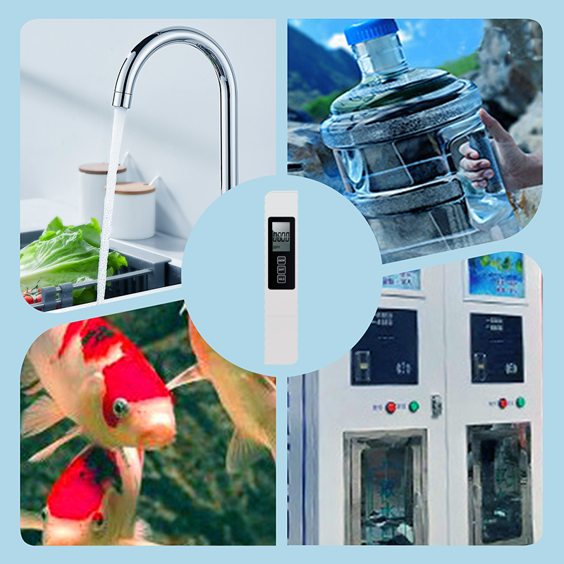 Testeur de qualité de l'eau 3 en 1 TDS – Mesure le pH, le chlore et la dureté avec écran LCD pour piscines et aquariums