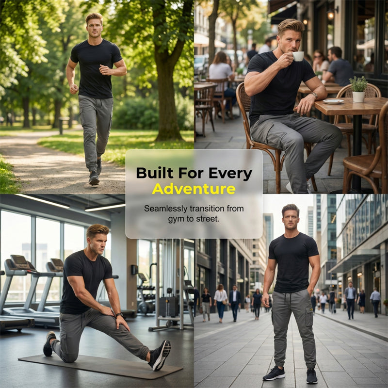 Pantalon Cargo Homme Décontracté – Élégant, Confortable & Ajustable