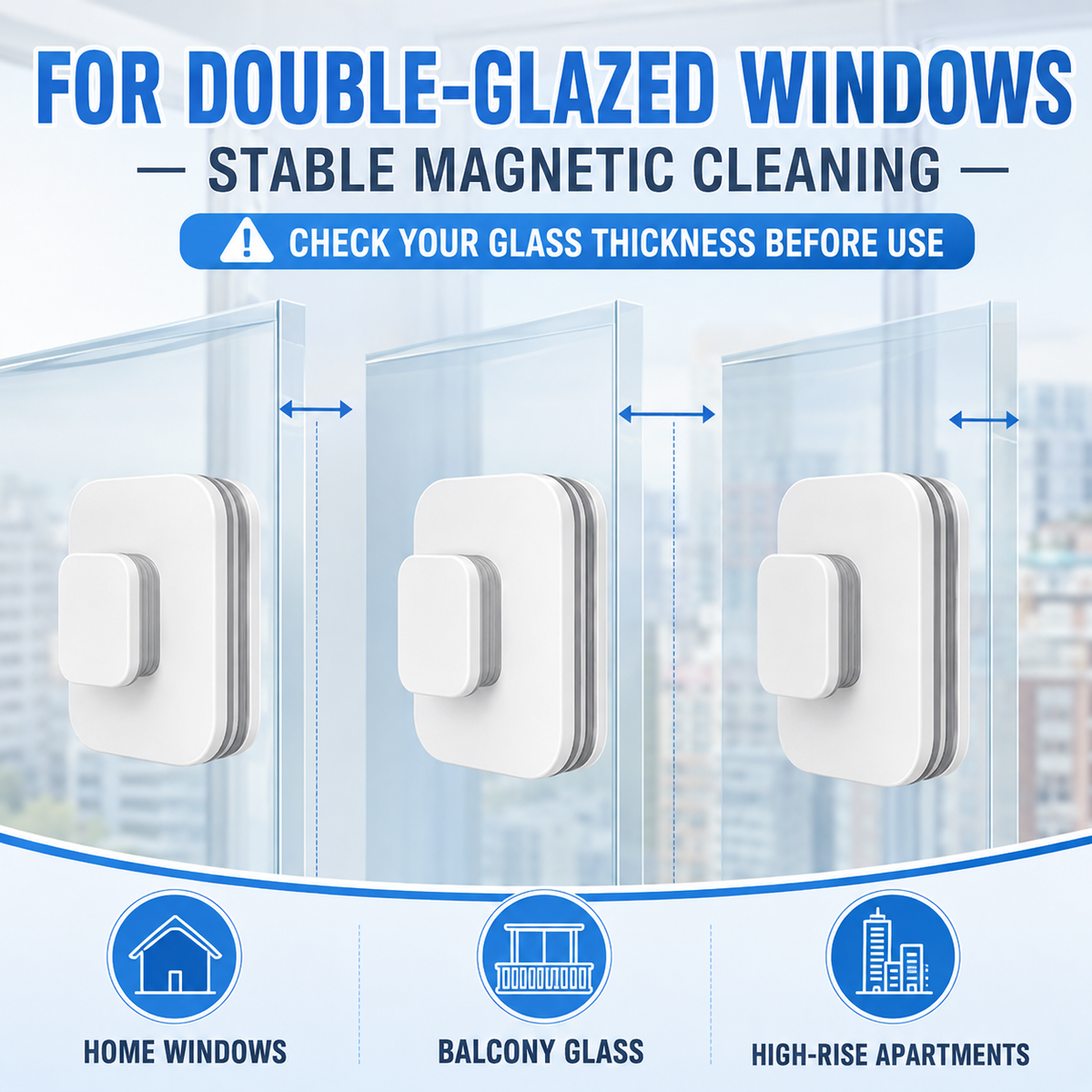 ¨C Nettoyant magnétique 6 en 1 pour vitres : double action, sécurité totale, résultats impeccables dès le premier passage ¨C procurez-vous le vôtre dès maintenant