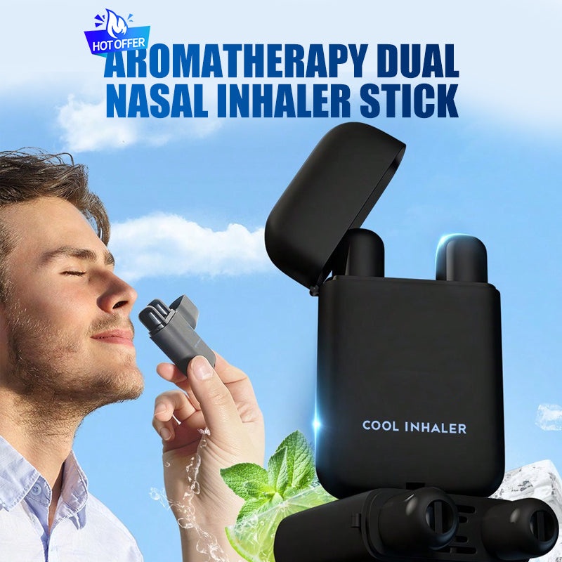 Inhalateur nasal double pour aromathérapie