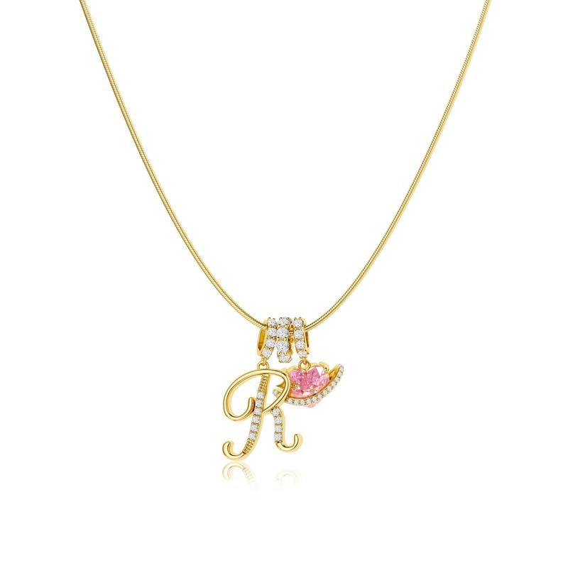 Colliers pendentifs 3 rangs avec initiales A-Z | Personnalisés et élégants