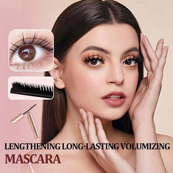 Mascara tube – Duo noir et brun pour maquillage des cils