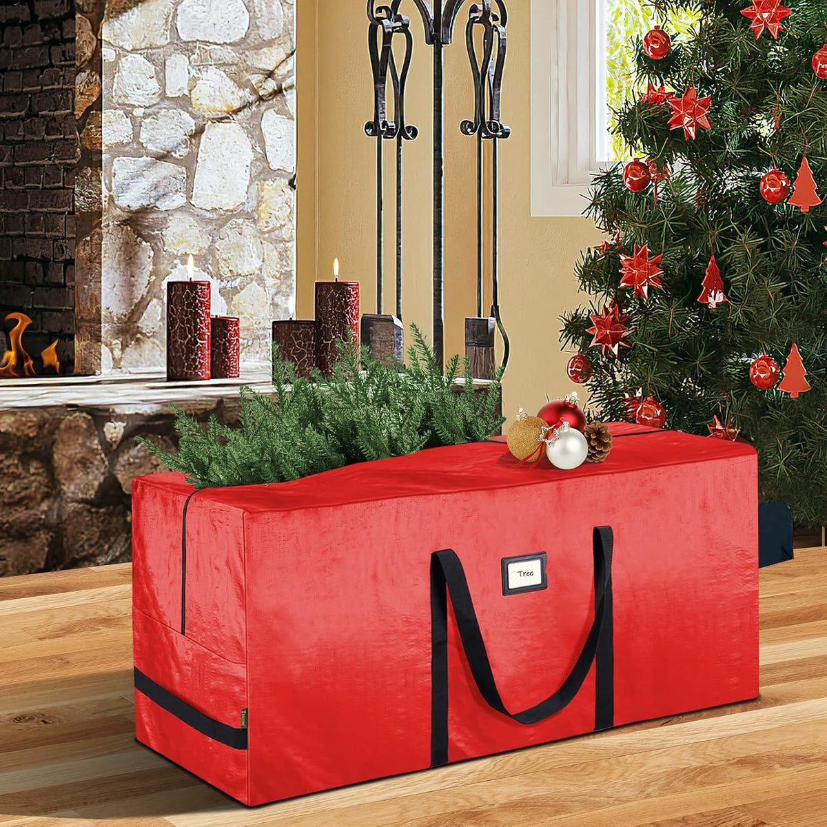 Sac de rangement durable et étanche pour sapins de Noël