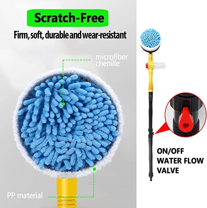 Brosse multifonctionnelle – Rotation automatique, 5 réglages et polyvalente. Pour une propreté éclatante, procurez-vous la vôtre !