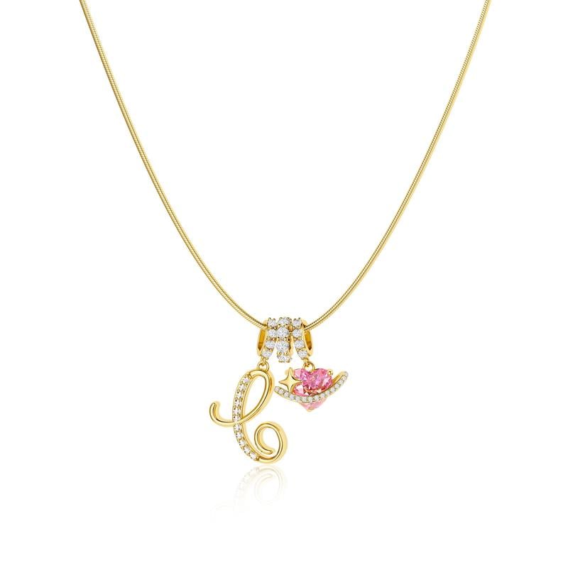Colliers pendentifs 3 rangs avec initiales A-Z | Personnalisés et élégants