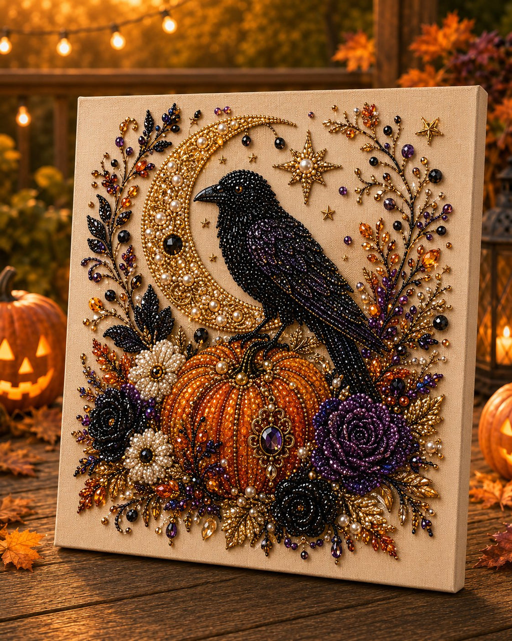 Kit de bricolage artistique Halloween Perle – Transformez de minuscules perles en magie effrayante et mignonne