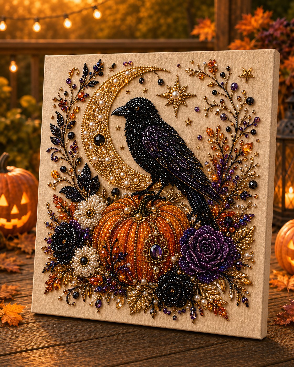 Kit de bricolage artistique Halloween Perle – Transformez de minuscules perles en magie effrayante et mignonne