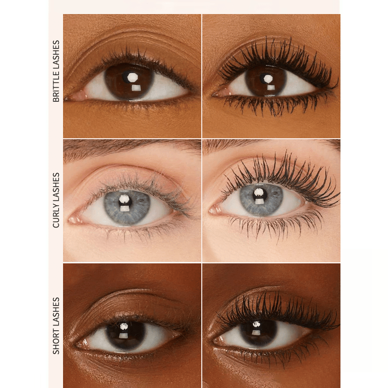 Mascara tube – Duo noir et brun pour maquillage des cils