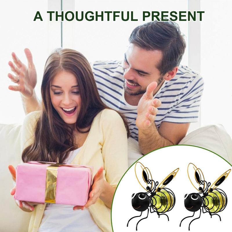Suspension solaire avec abeille pour l'extérieur - Le cadeau idéal pour les amoureux des plantes, les mamans, ou simplement tous ceux qui aiment sourire