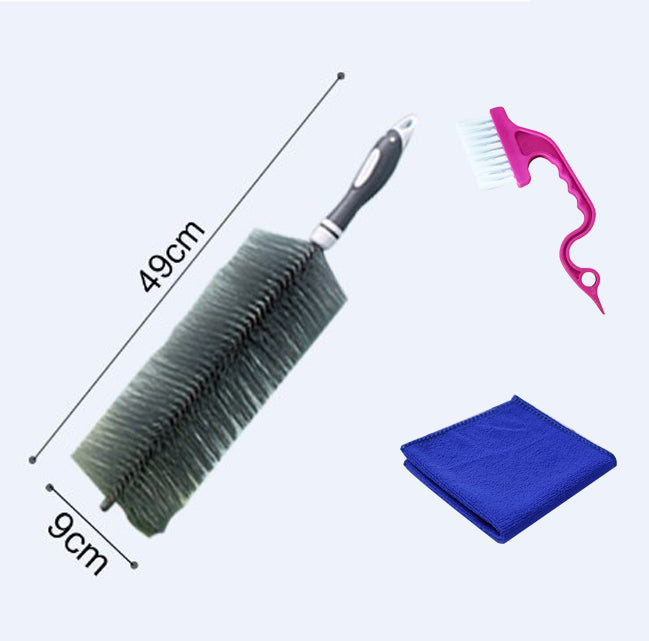Outil de dépoussiérage à brosse en éventail