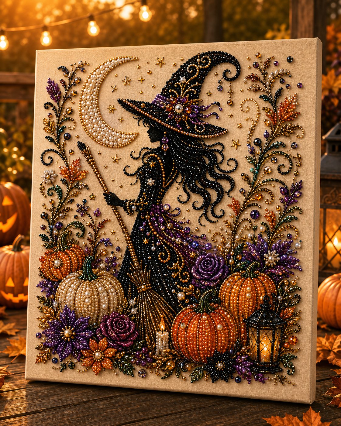 Kit de bricolage artistique Halloween Perle – Transformez de minuscules perles en magie effrayante et mignonne