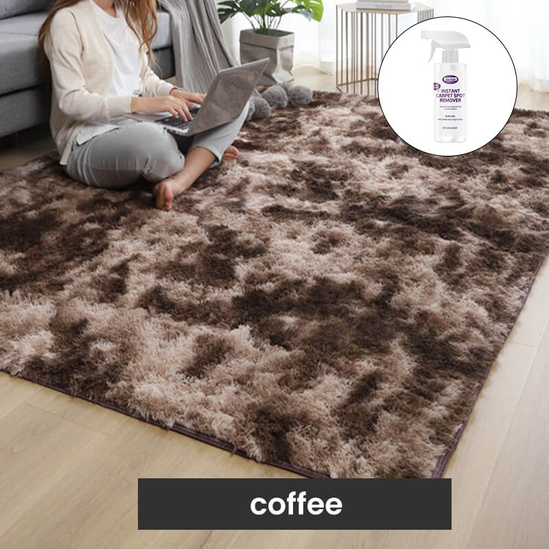 Tapis de sol en peluche dégradé de couleurs