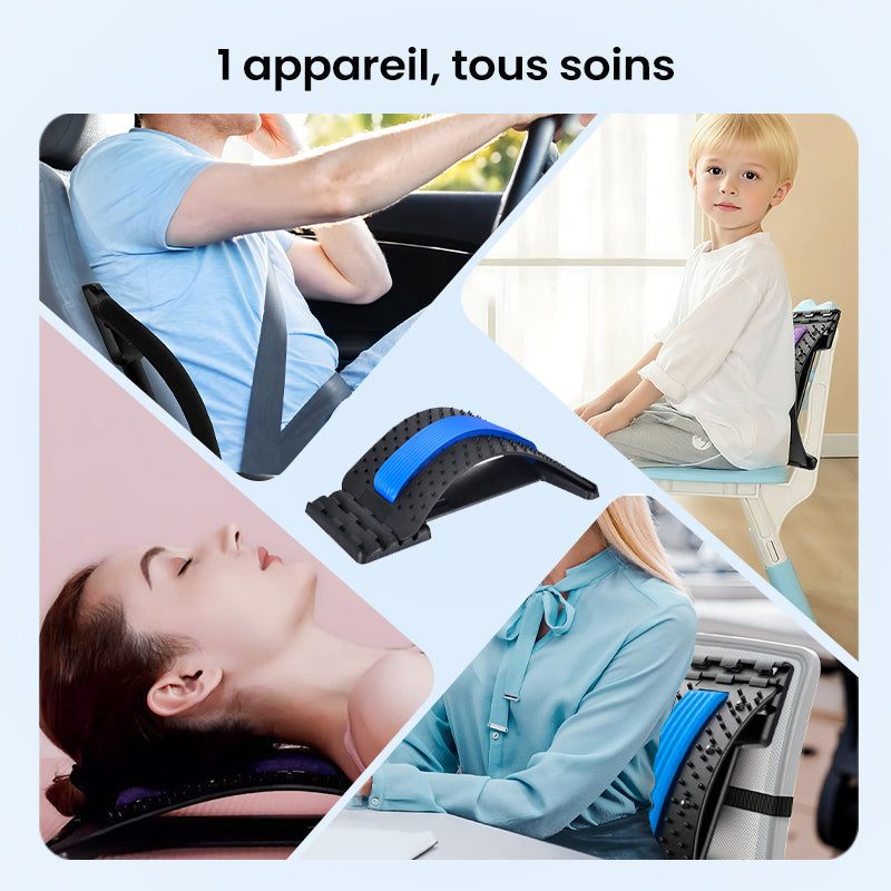 Étireur lombaire magnétique avec massage par acupuncture pour soulager les maux de dos