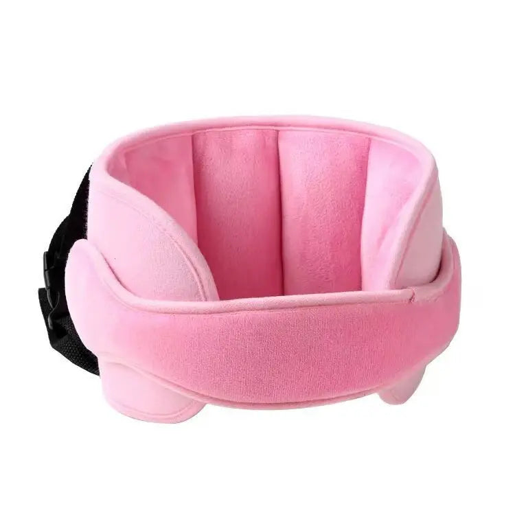 Sangle de maintien de tête pour siège auto enfant, bandeau de sieste réglable en peluche douce avec coussins latéraux rembourrés