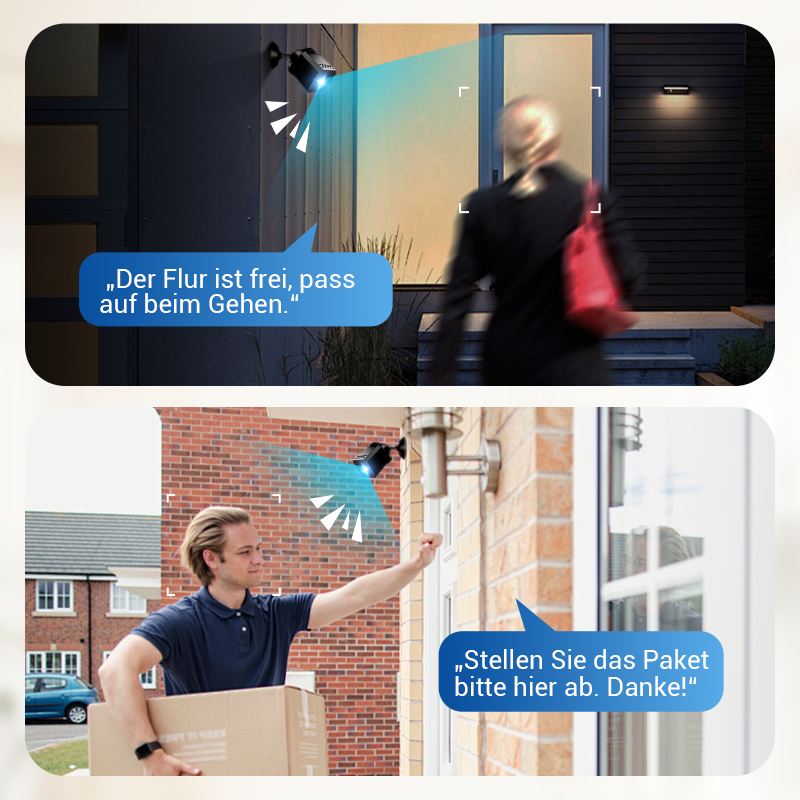 Caméra de surveillance sans fil haute résolution avec vision nocturne