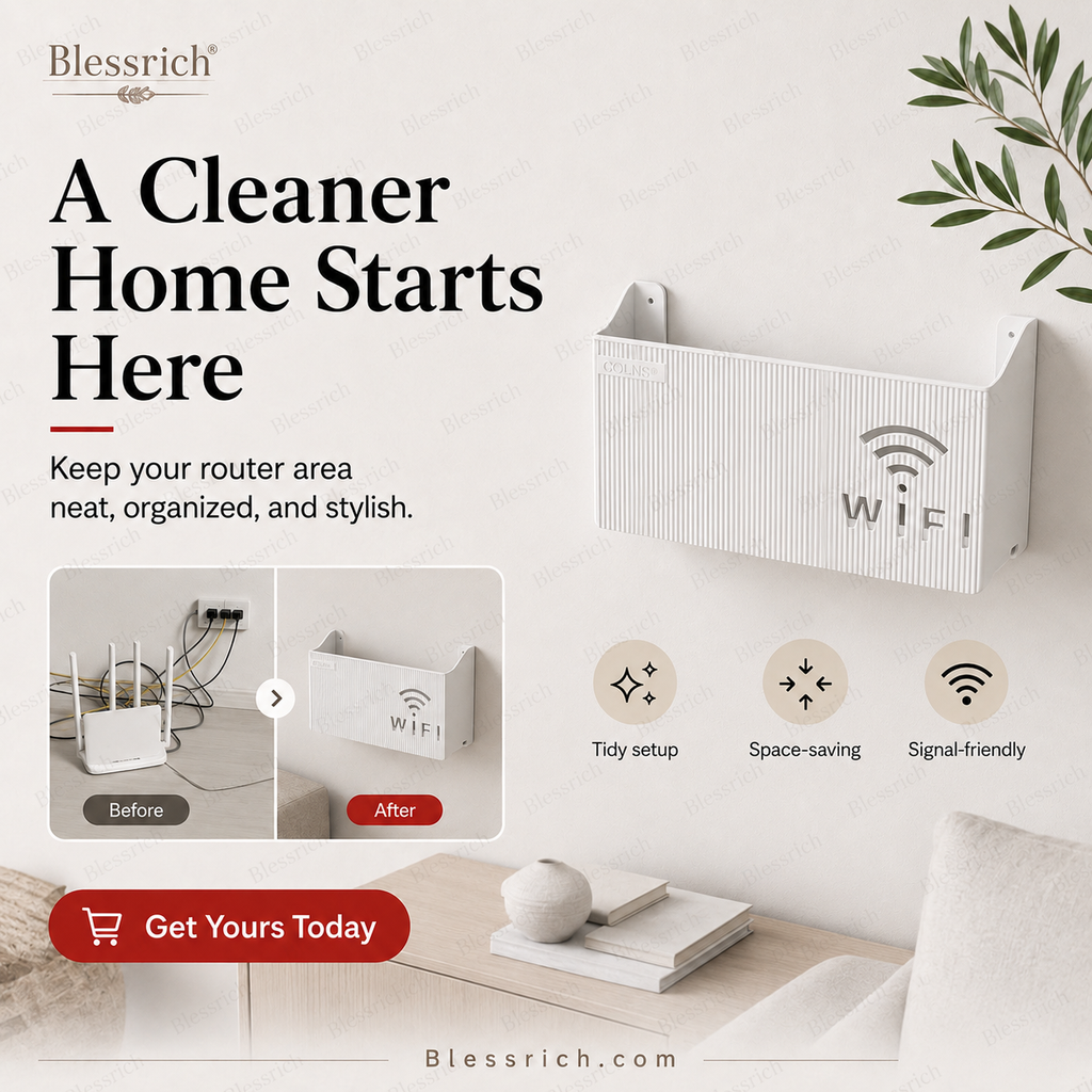 Support de rangement mural pour routeur WiFi