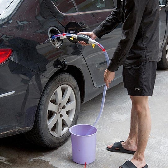 Extracteur de liquide multifonction – Pompe manuelle, tube de 1 à 3 m, pour essence/huile/eau