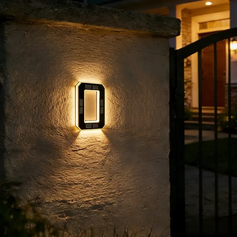 Numéros de maison solaires éclairés, Numéros LED, Étanche pour l'extérieur