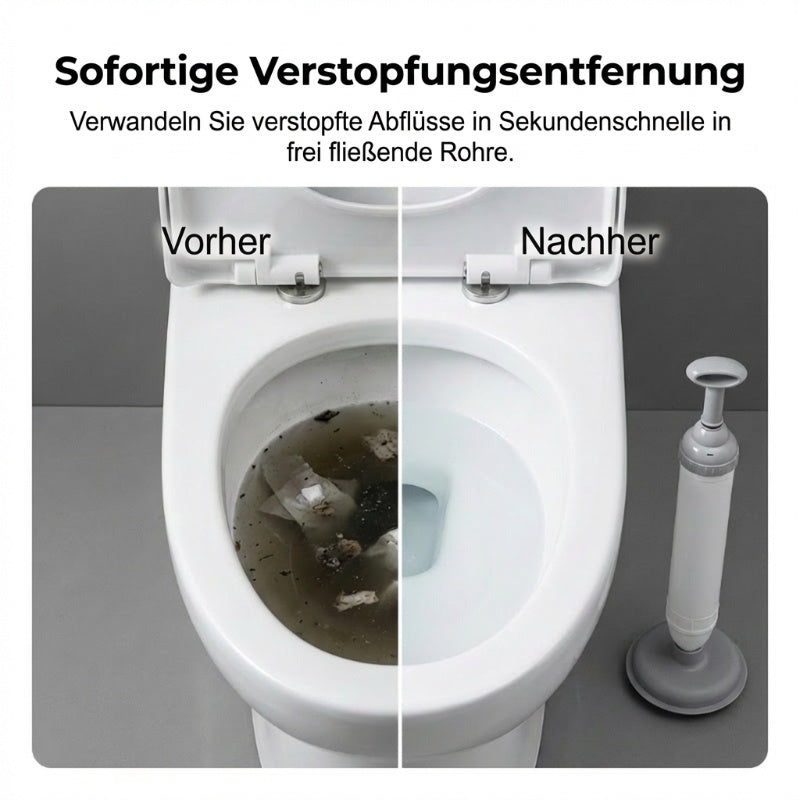 Déboucheur de tuyaux de toilettes à haute pression domestique – Élimination instantanée des blocages, sans produits chimiques, sans dégâts !